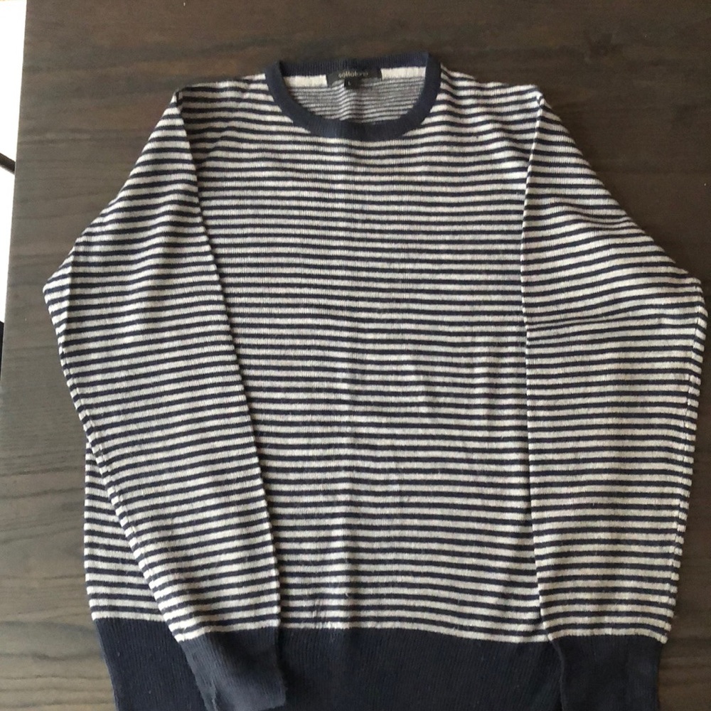 Sottotono Gray and Blue striped sweater size L